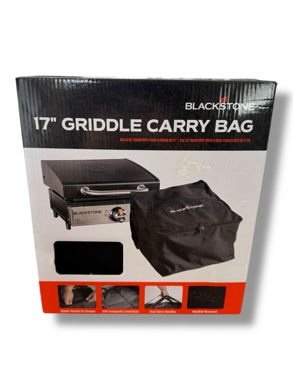NIB Blackstone 17" Griddle Carry Bag Black Portable Weather Resistant Camping